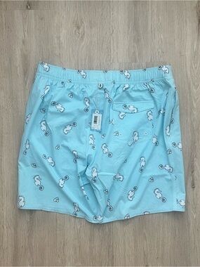 NEW johnnie-O Swim Shorts Mens  Gulf Blue AOP Sea Lion Swim Trunks
